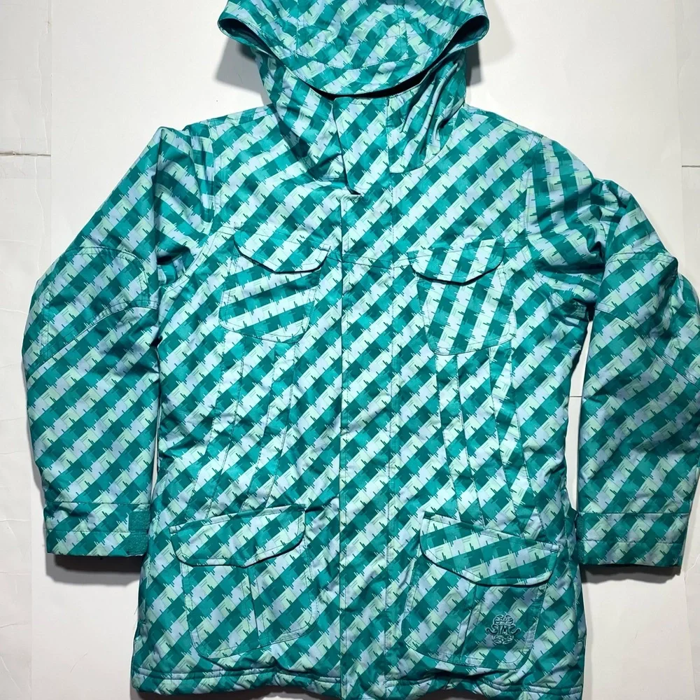 Sims Teal Ski Snow Kids Jacket With Multi‎ Pockets For Personal Items Size L